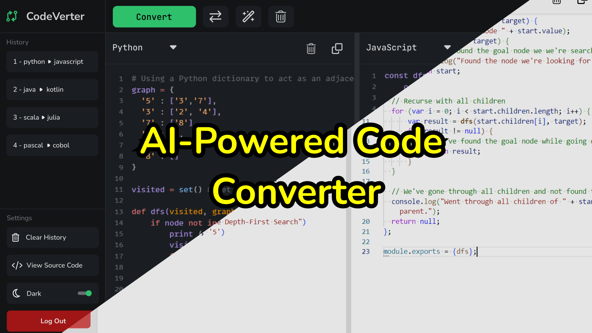 AI Powered Code Converter cover image