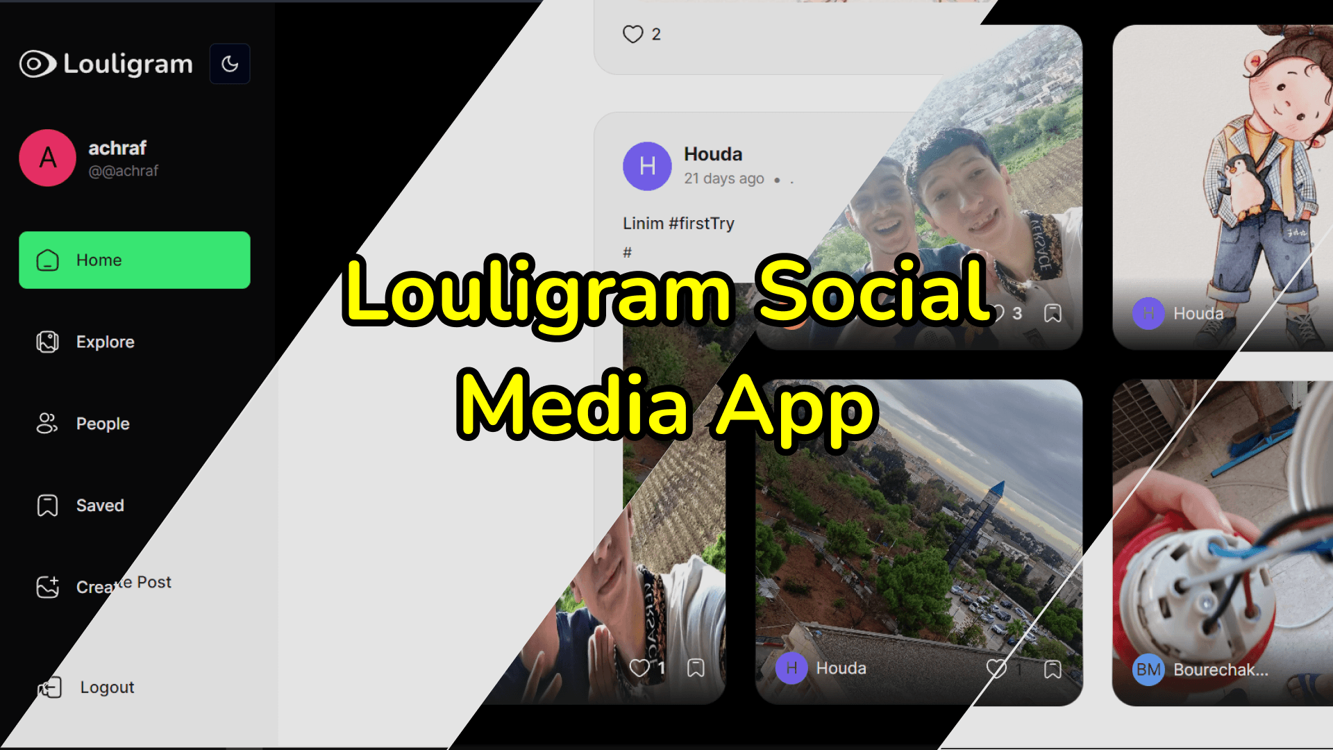 Louligram Social Media App cover image